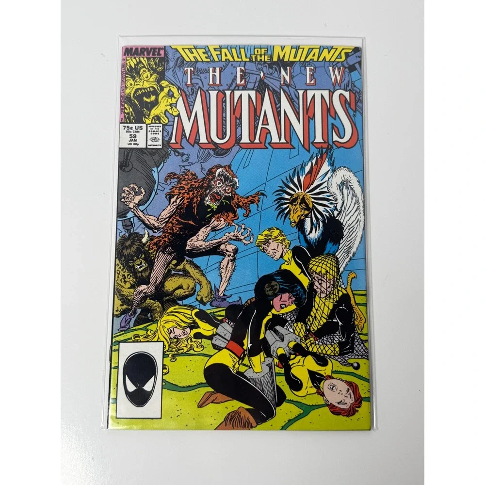 Marvel Comics The New Mutants 59 Jan 1988 The Fall of the Mutants Bret Blevins